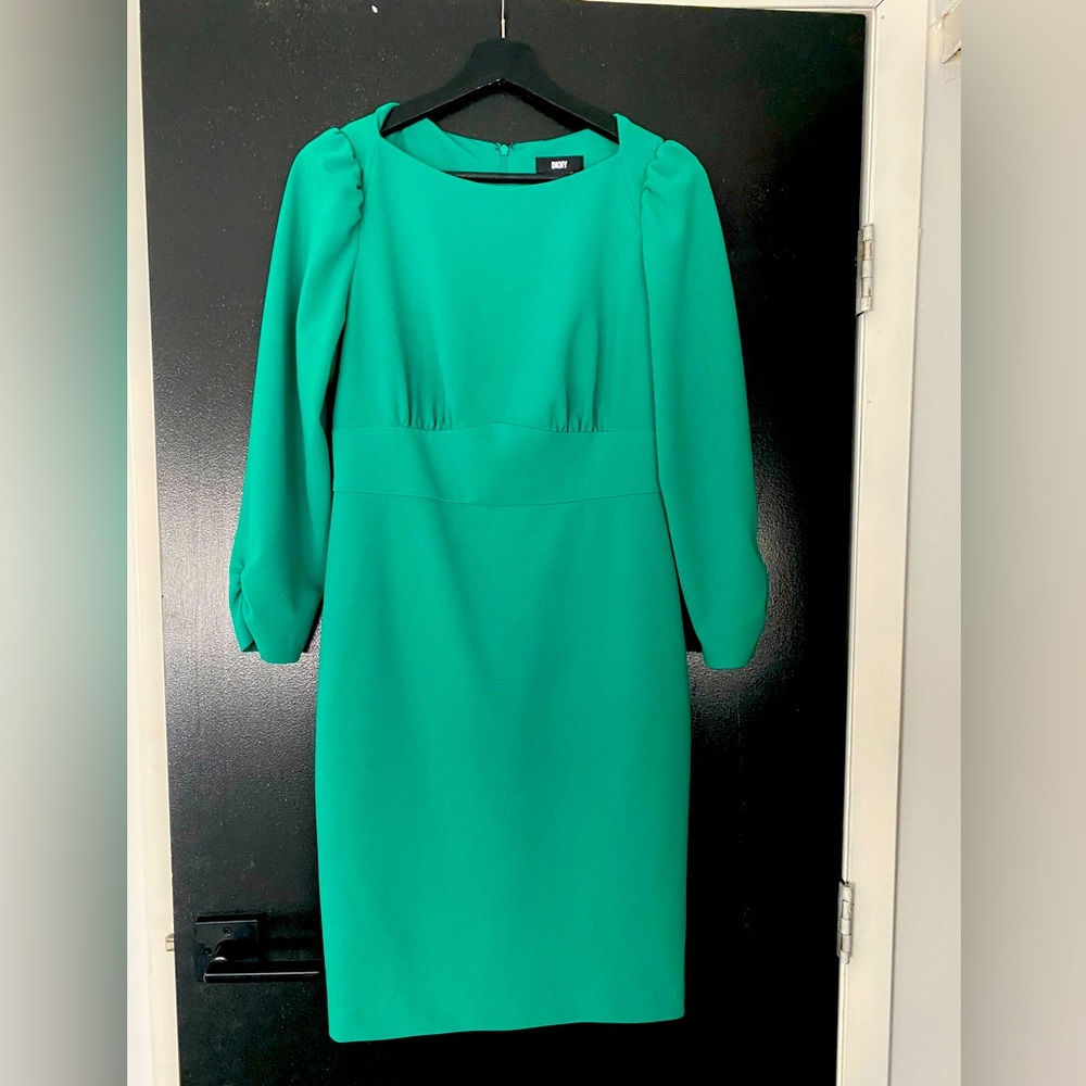 DKNY emerald green dress